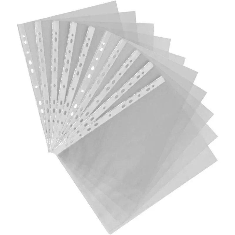 Papetarie si birotica - Folii protectie documente, plastic, A4, 30 microni, 100 buc/set, B4U