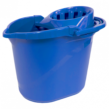 Articole curatenie - Galeata cu storcator, in culori HACCP - albastru, 15l