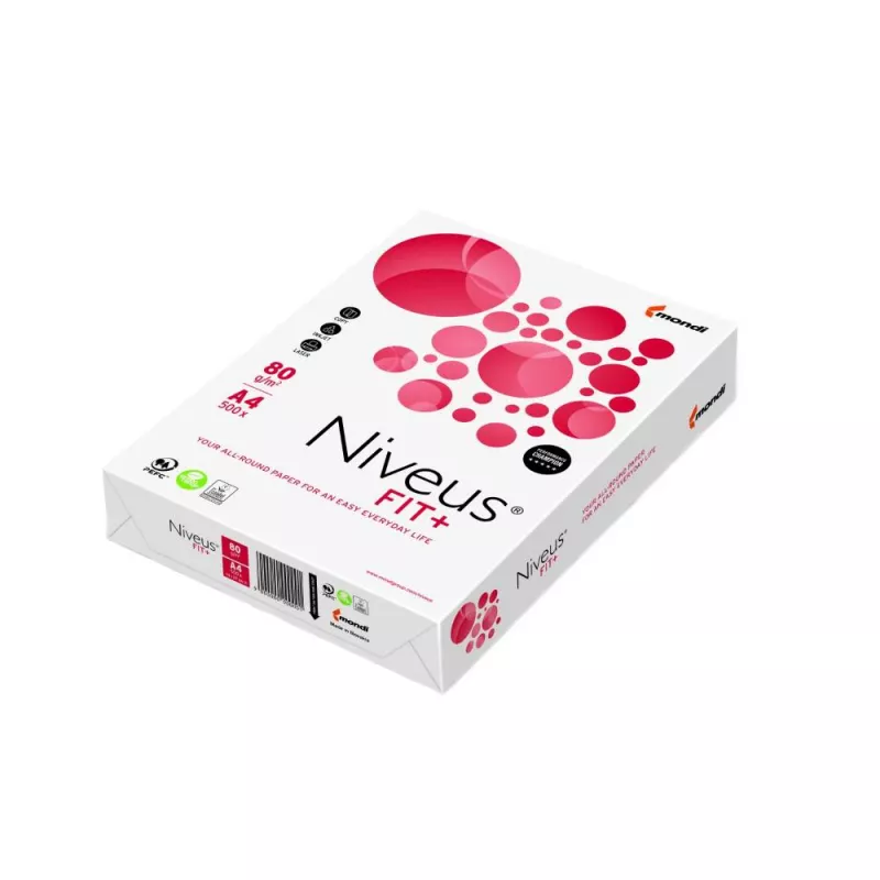 Papetarie si birotica - Hartie copiator A4, 500 coli/top, 80 gr NIVEUS FIT+