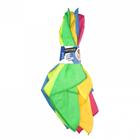 Articole curatenie - Laveta microfibra Fortino, 5 buc/set