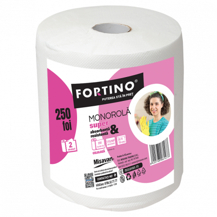 Hartie - Prosop hartie monorola Fortino, 2 straturi, 250 foi