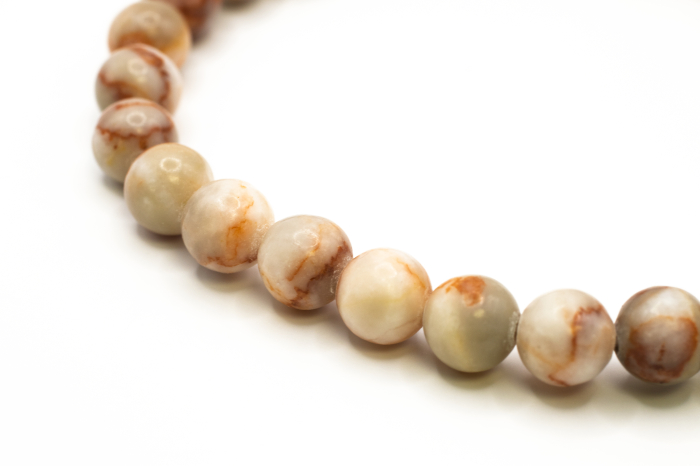 Brățară Blood Spider Stone natural 6mm piatră elastică unisex ABSTRION [3]