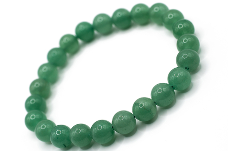 Bratari Pietre Naturale 8-9mm - Brățară Aventurin natural 8.5mm piatră verde elastică unisex ABSTRION