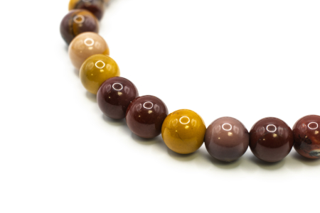 Brățară Rare Mookiate natural 6mm piatră elastică unisex ABSTRION [2]