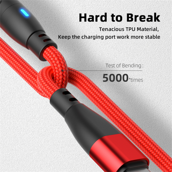 Cablu USB-C Magnetic 60W PD Fast Charging, Rotire 540° [9]