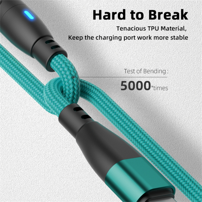 Cablu USB-C Magnetic 60W PD Fast Charging, Rotire 540° [9]