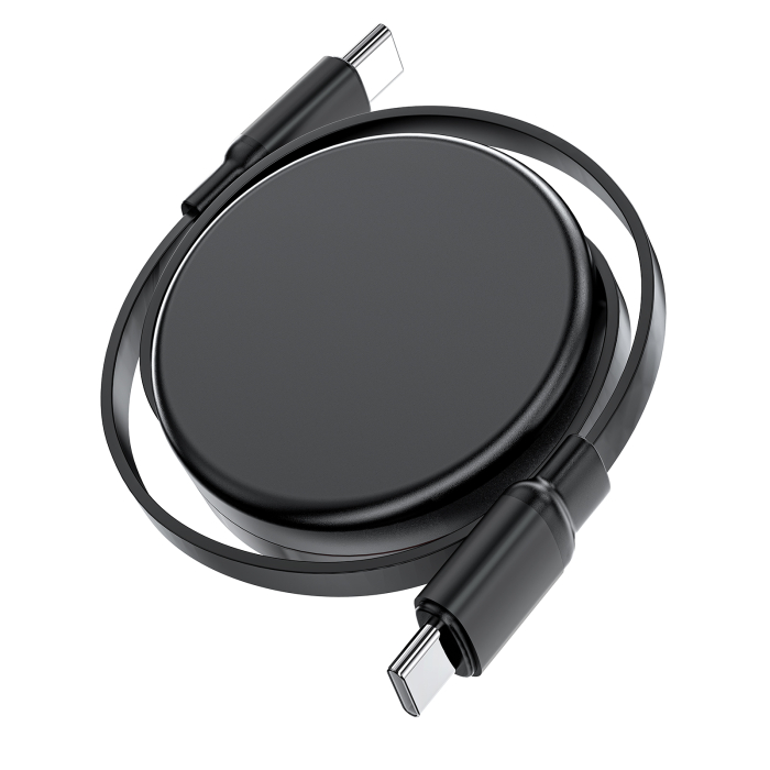 Cablu USB-C Retractabil 60W, 0.8m, Fast Charging [6]