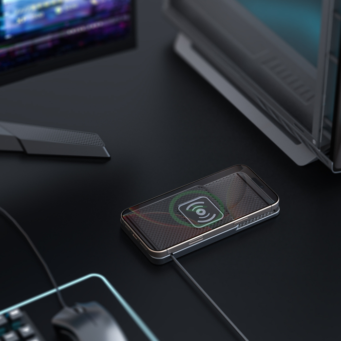 Incarcator Wireless Auto 15W, Pad Antiderapant Silicon, Fast Charging [9]