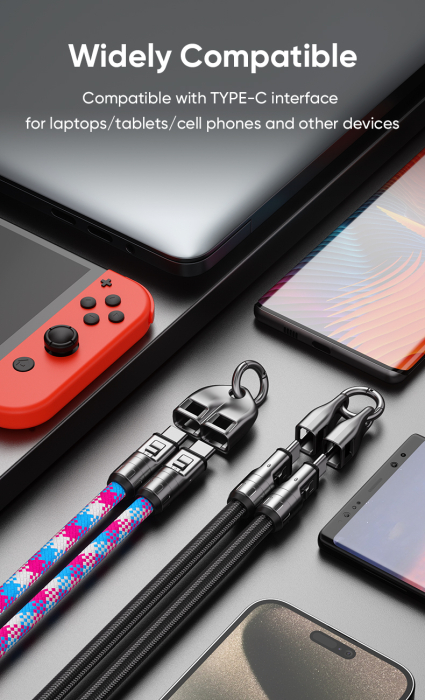 Lanyard pentru Telefon, Cablu USB-C 240W PD Fast Charging [6]