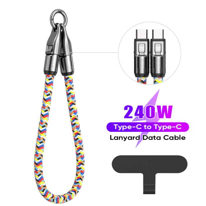 Lanyard pentru Telefon, Cablu USB-C 240W PD Fast Charging [2]