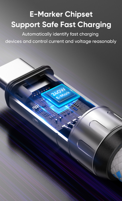 Lanyard pentru Telefon, Cablu USB-C 240W PD Fast Charging [7]
