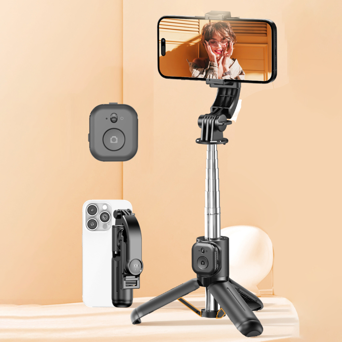 Trepied Selfie Stick Bluetooth cu Telecomandă [2]