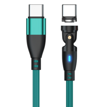 Produse - Cablu USB-C Magnetic 60W PD Fast Charging, Rotire 540°