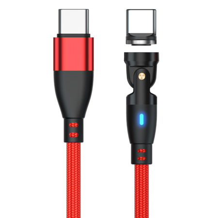 Produse - Cablu USB-C Magnetic 60W PD Fast Charging, Rotire 540°