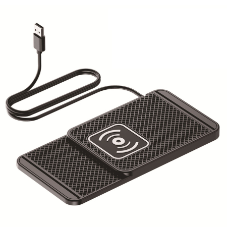 Produse - Incarcator Wireless Auto 15W, Pad Antiderapant Silicon, Fast Charging