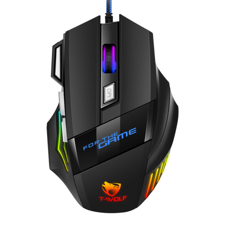 Produse - Mouse Gaming, USB cu Fir, 7 Butoane, DPI 800-1200-2400