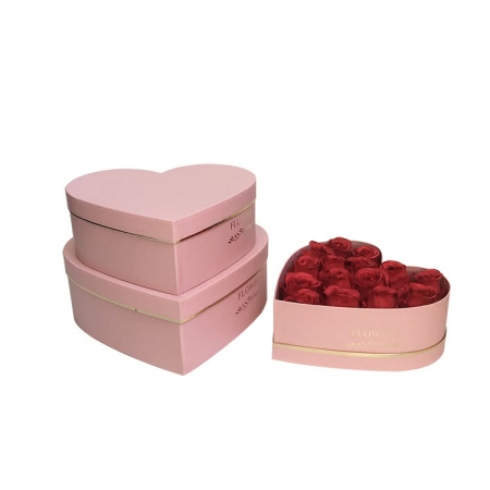 Cutii flori - Set 3 cutii inima