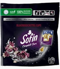 Sofin Black, detergent capsule pentru rufe negre, 24 spalari [2]
