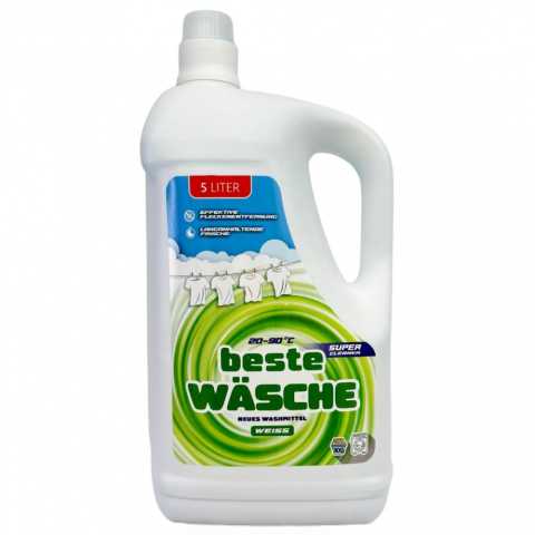 Detergenti casnici - Beste Wäsche detergent lichid universal, 100spalari, 5l