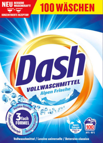 Rufe - Dash detergent pudra Universal Allpen frische, 100spalari, 5kg