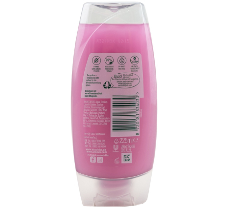 Elina Gel de Duș Magnolie 0% Microplastic 225ml [1]