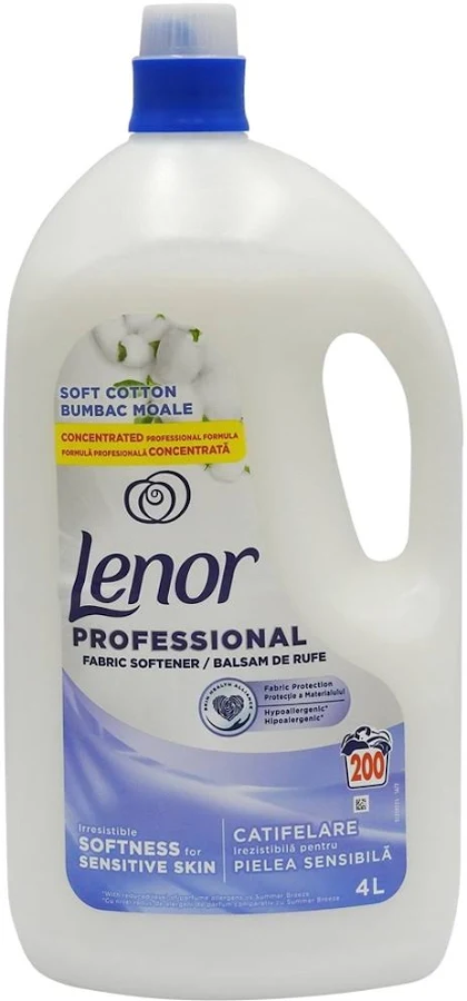 Rufe - Lenor Balsam Concentrat de Rufe Lenor Professional Sensitive, 4L, 200 Spalari