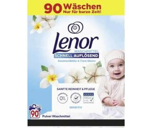 Rufe - Detergent pudra pentru rufe, Lenor sensitive, 90 de spalari, 4950g
