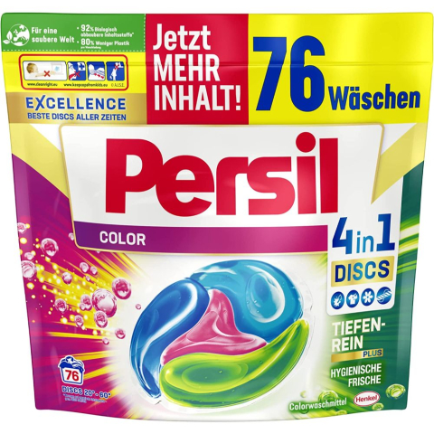 Rufe - Persil Deep Clean 4in1 Discs Color Detergent de rufe capsule, 76buc
