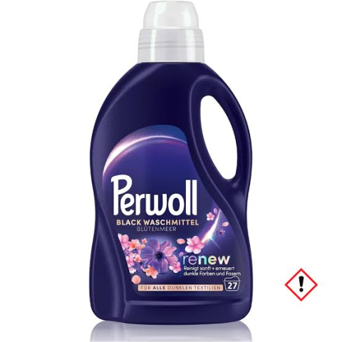 Rufe - Perwoll Black waschmittel Blütenmeer, detergent lichid pentru rufe negre, 27spalari, 1,35l
