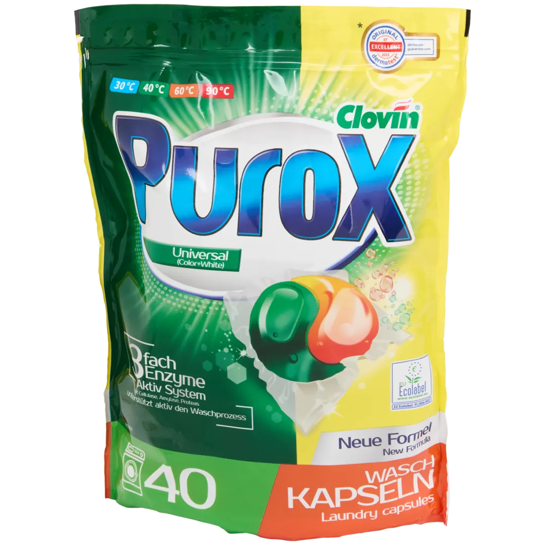 Rufe - Purox detergent capsule universal, 40buc
