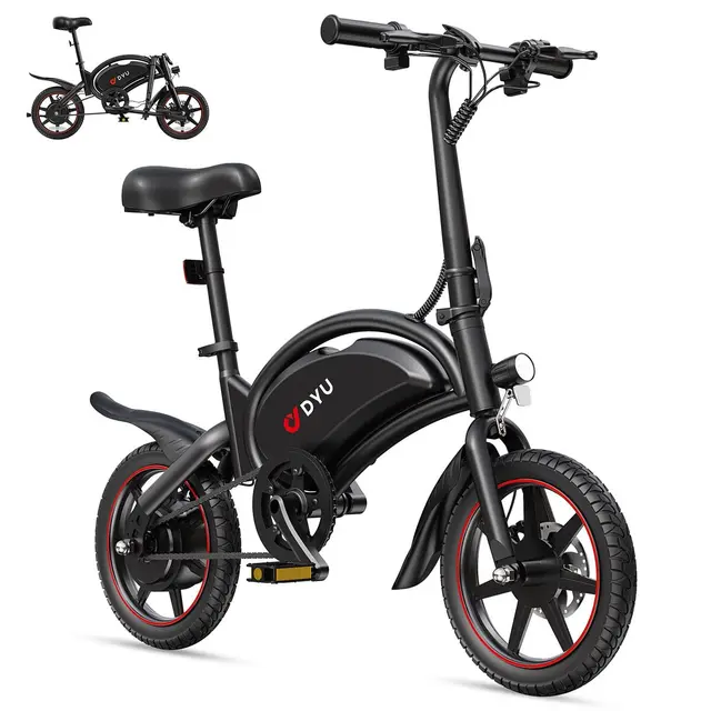 TOP REDUCERI - Bicicletă Electrică DYU DYU-D3S-001 Negru 250 W 10 Ah 14"