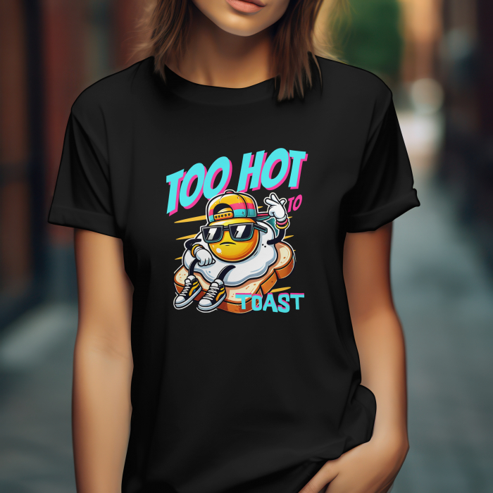 Tricou Unisex „Too Hot to Toast” – Design Amuzant, Streetwear Cool [3]