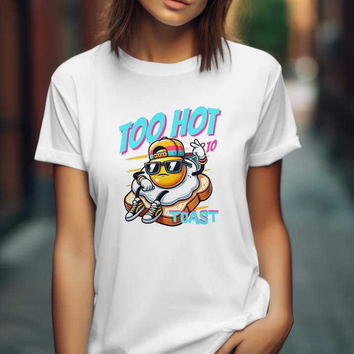 Tricou Unisex „Too Hot to Toast” – Design Amuzant, Streetwear Cool [4]