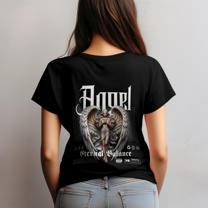 Tricou damă oversize „ANGEL” – bumbac 100% [2]