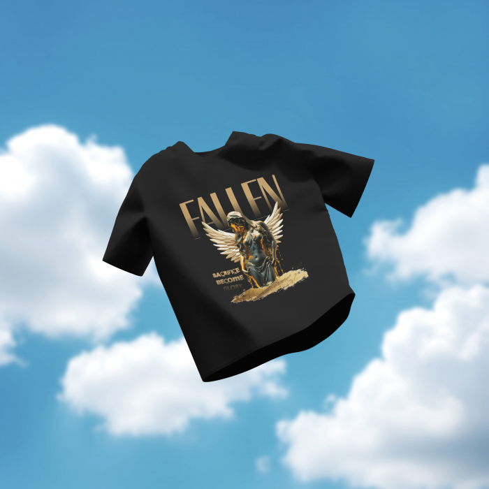 Tricou damă oversize 100% bumbac - FALLEN [2]