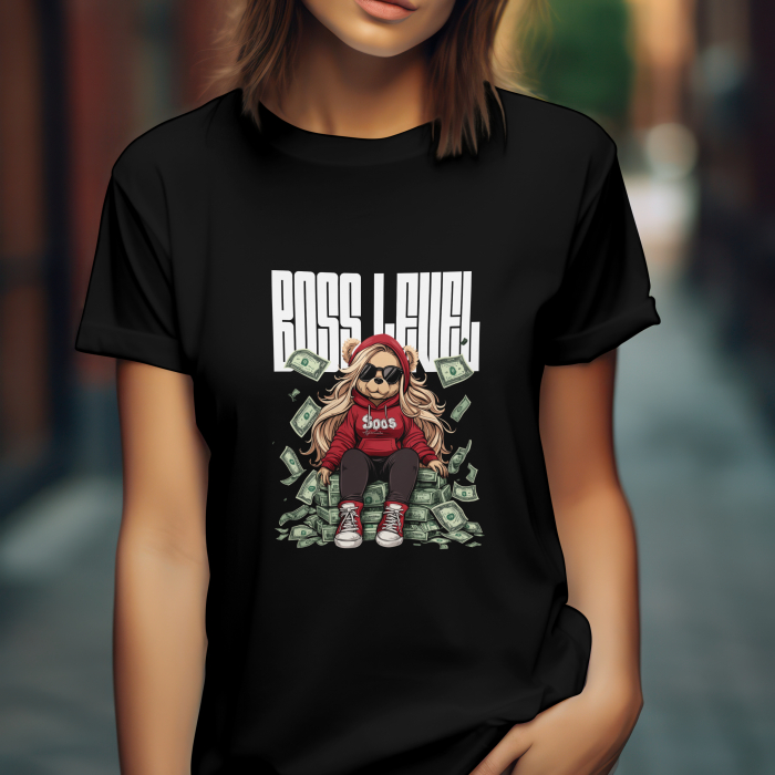 Tricou damă regular fit – Boss Level – Urban Style din bumbac 100% [2]