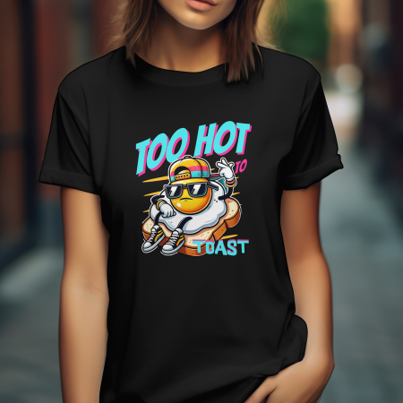 Tricou Unisex „Too Hot to Toast” – Design Amuzant, Streetwear Cool [2]