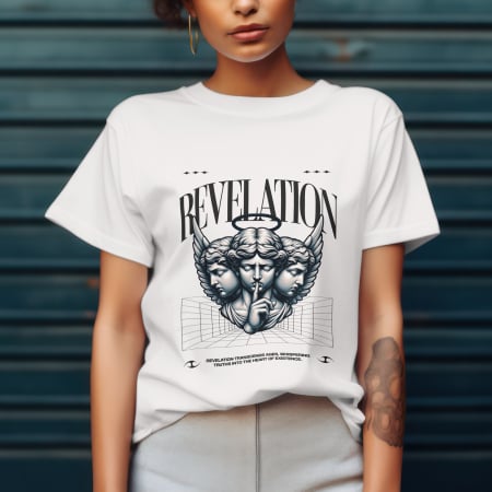 Inspirational & Art - Tricou damă oversize din bumbac 100% - REVELATION