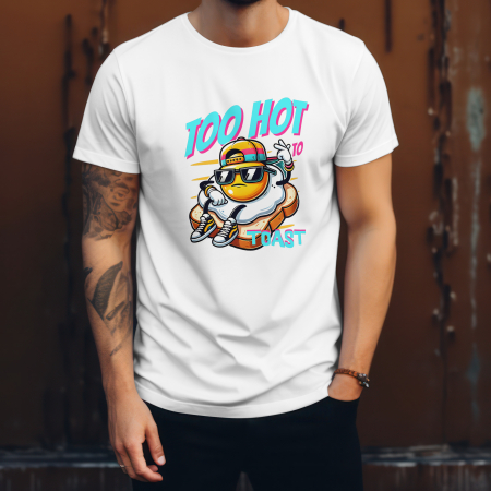 Tricou Unisex „Too Hot to Toast” – Design Amuzant, Streetwear Cool [1]
