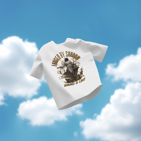 Tricou damă oversize 100% bumbac - Crowned by Light [1]