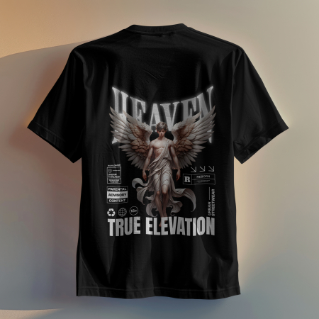 Tricou bărbați oversize 100% bumbac - Heaven - True elevation [3]