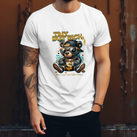Tricou bărbați regular fit - „Tiny but Rich” – Streetwear cu atitudine [1]
