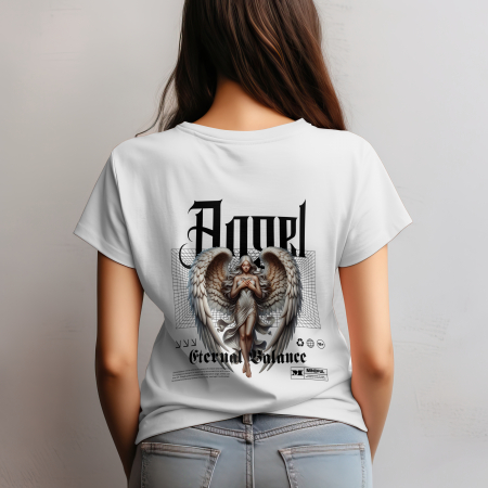 Tricou damă oversize „ANGEL” – bumbac 100% [3]