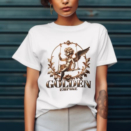 Tricou damă oversize din bumbac – GOLDEN EMPIRE [1]