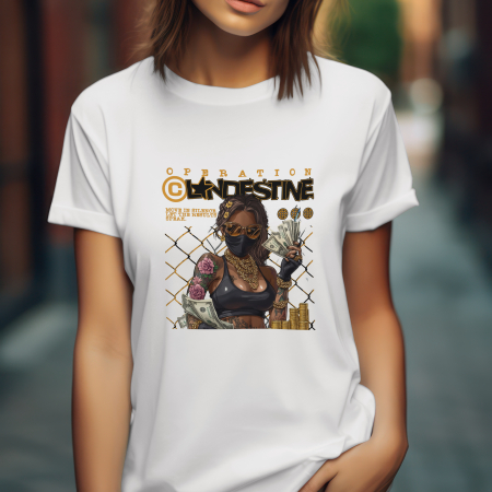 Boss & Hustle Mood - Tricou damă Operation Clandestine – Streetwear cu atitudine