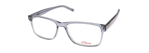 OPTICA - Rama ochelari acetat dreptunghiulari  s.Oliver pentru barbati, gri-transparent