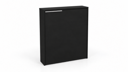 Birou Pliabil FLEX cu Rafturi, PAL, Negru, 80x30x100 cm [2]
