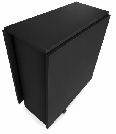 Masă Pliantă 8 Persoane, PAL, Negru, 170x80x77.5 cm