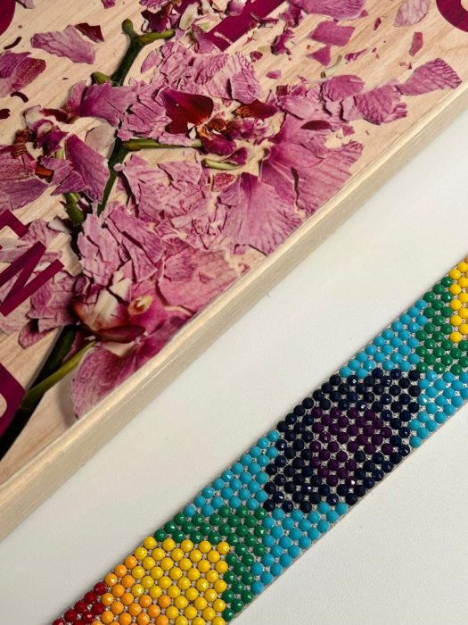 Semn de carte "Curcubeu floral" [3]