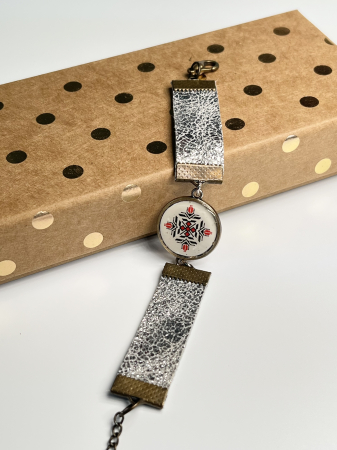 Bratari din piele - Argint vietuitor